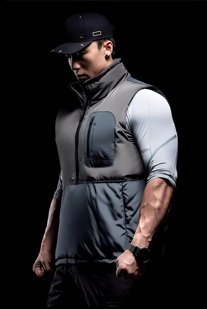 Color Blocking Warmy Duck Vest