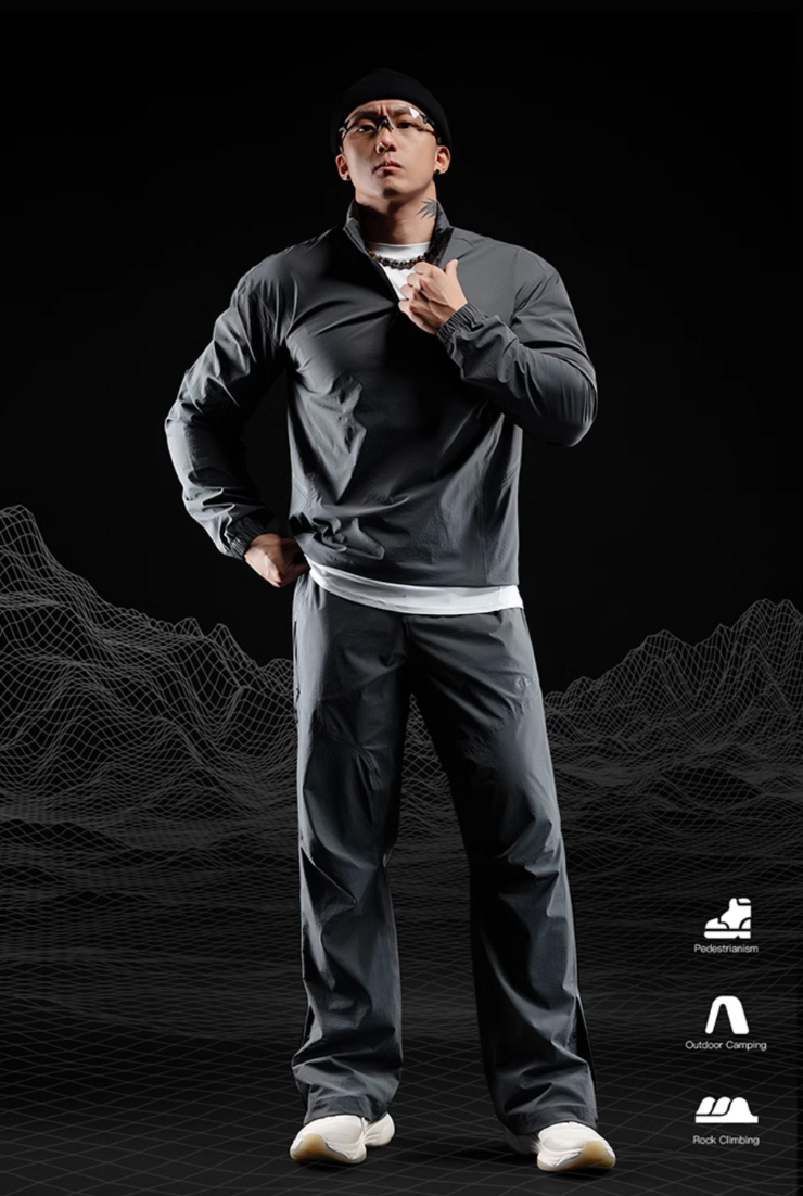 ハーフジップトレーニングジャケット