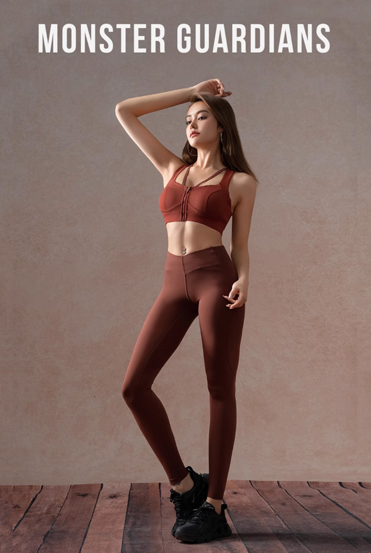 ハイインパクト ジップブラ&レギンス セット