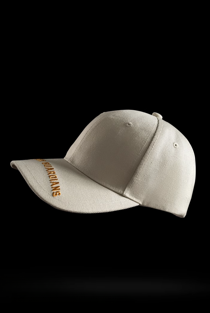 Embroidered logo curved brim cap