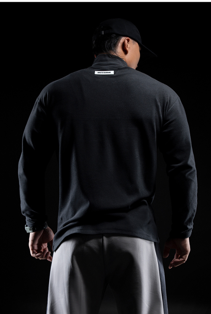 Half Turtle Velvet Warm Loose Sports Sweatshirt