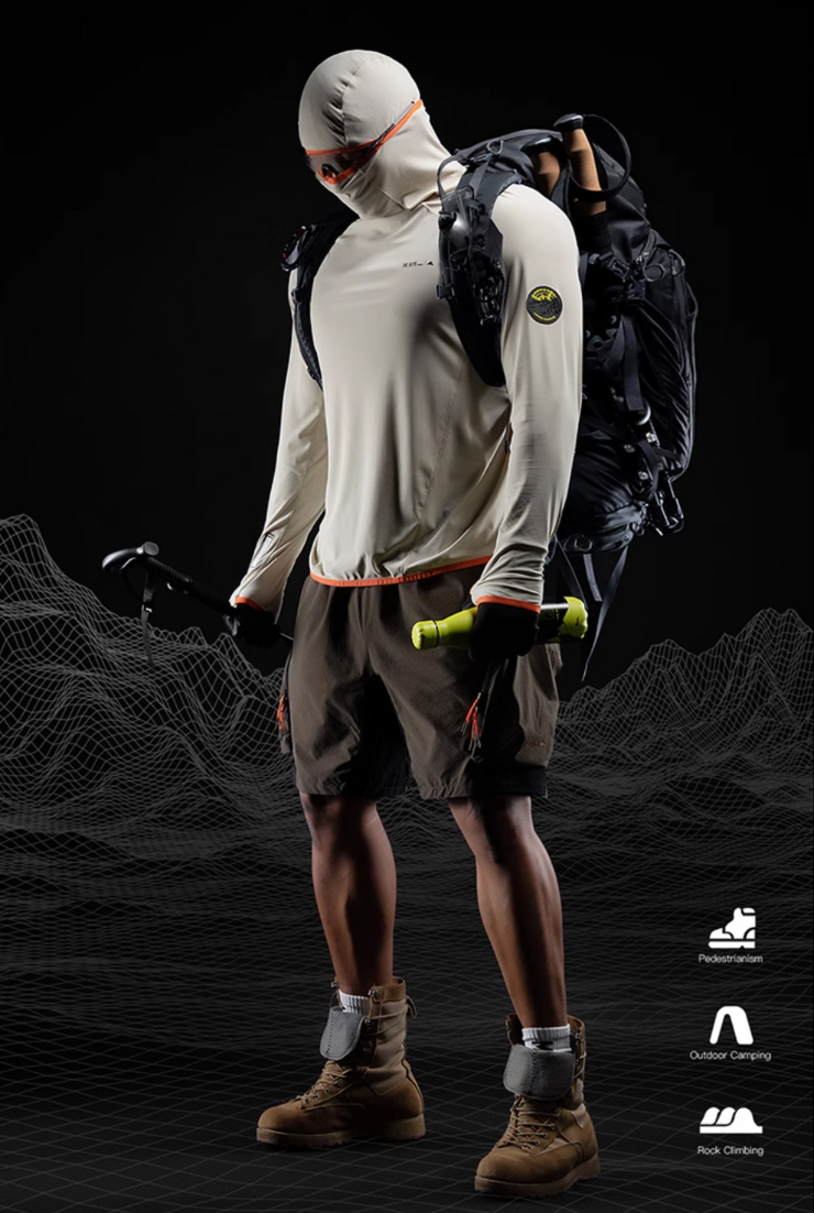 クールシールド UPF140+ ストレッチフーディー