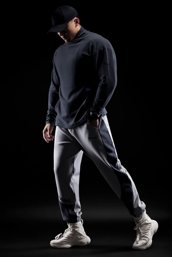Half Turtle Velvet Warm Loose Sports Sweatshirt