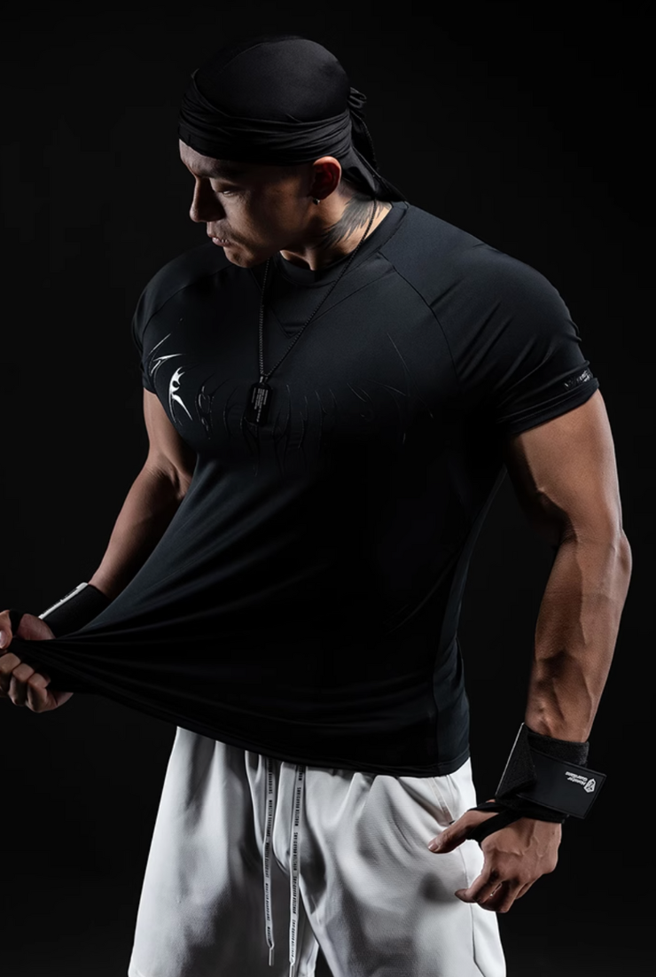 蛇影速乾コンプレッションTシャツ