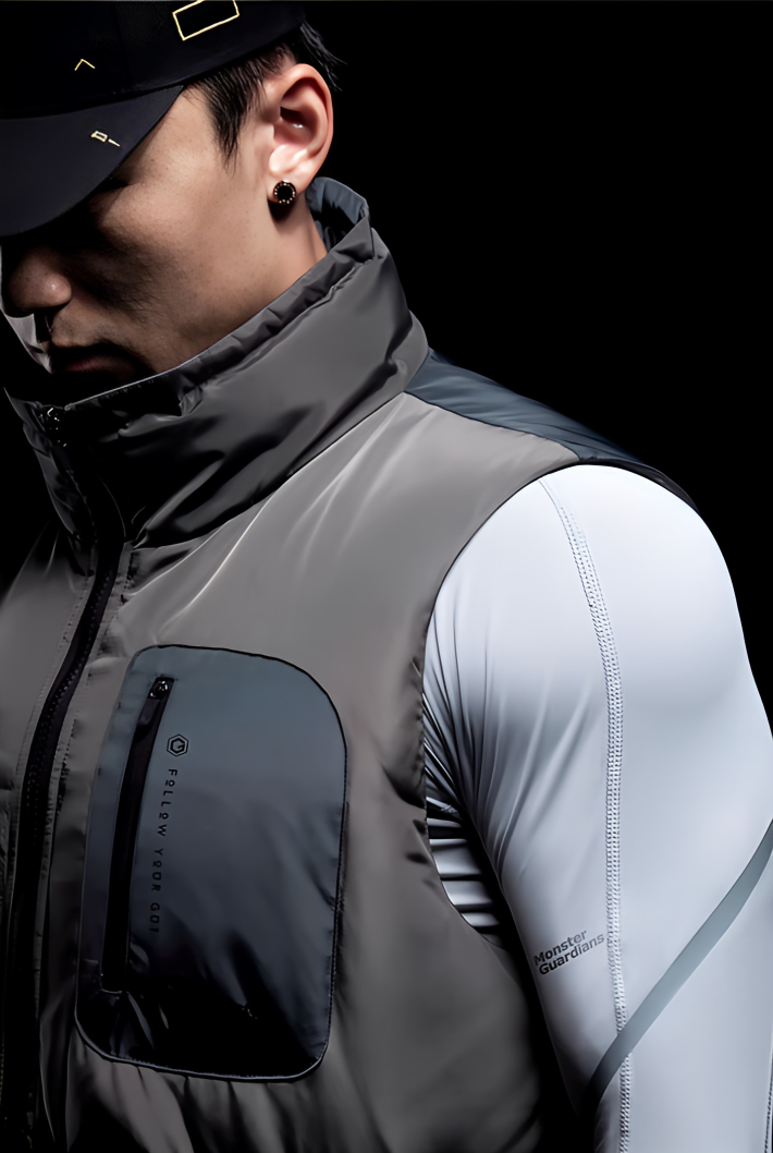 Color Blocking Warmy Duck Vest