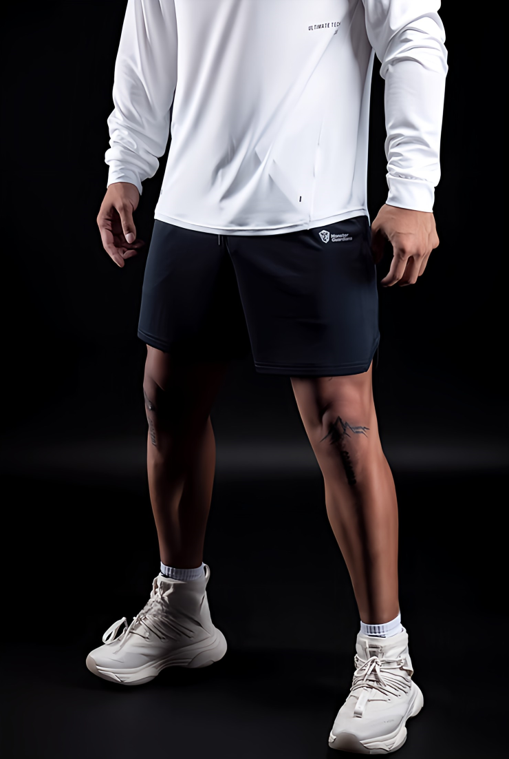 black air light quarter pants