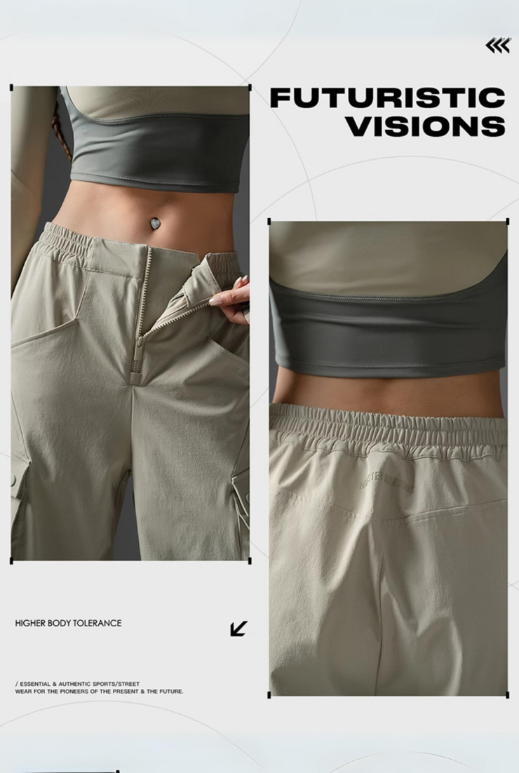 Loose fit three-proof cargo pants