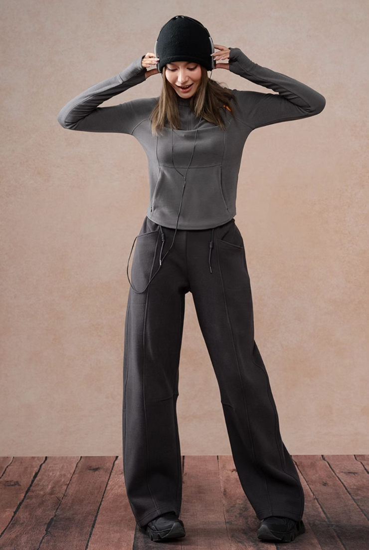 Velvet Touch High Elasticity Hoodie Sports Top