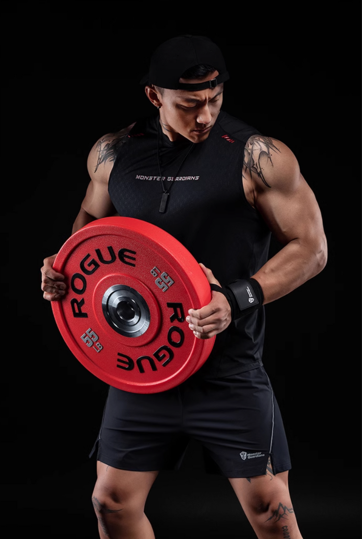 ワイドショルダー パンチングタンクトップ