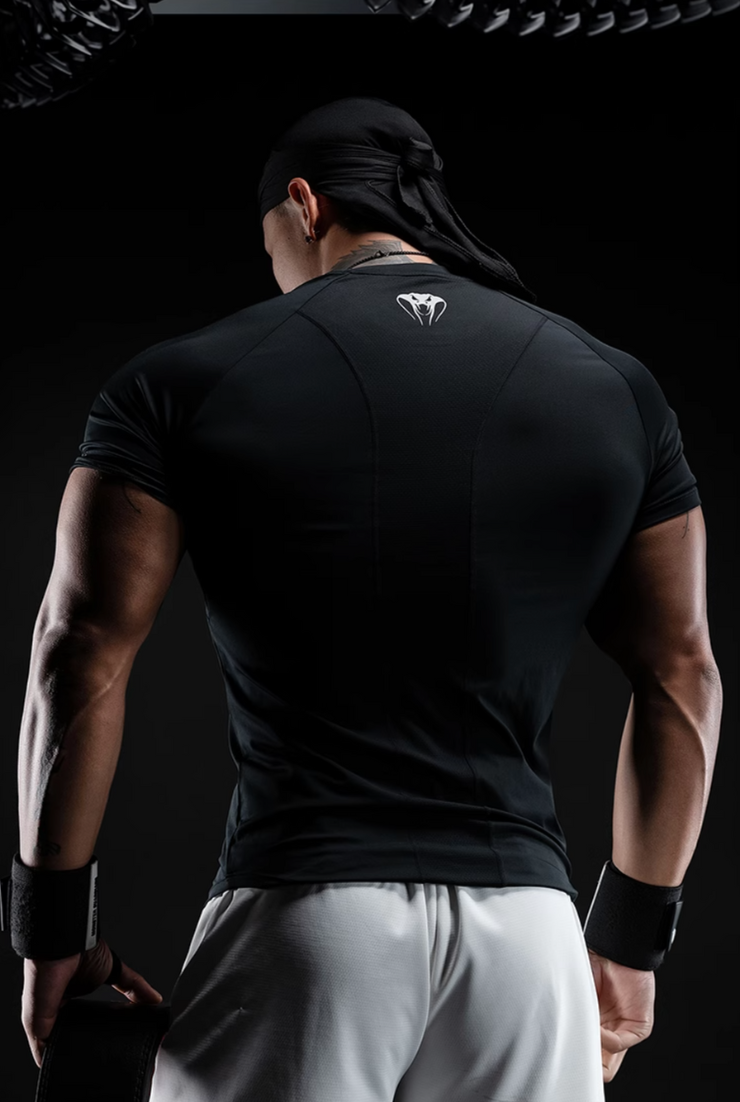 蛇影速乾コンプレッションTシャツ