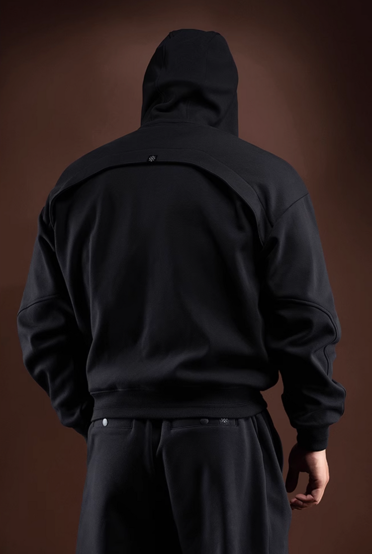 Heavy fleece sports hoodie