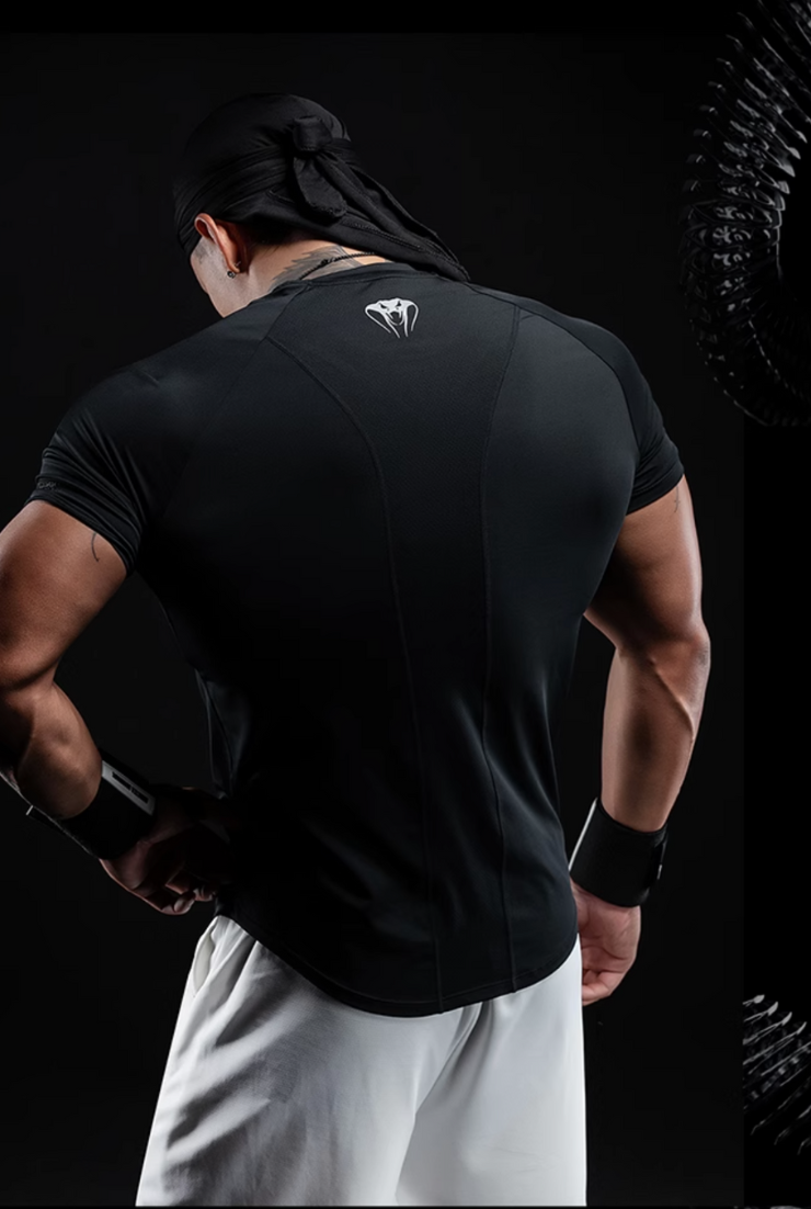 蛇影速乾コンプレッションTシャツ