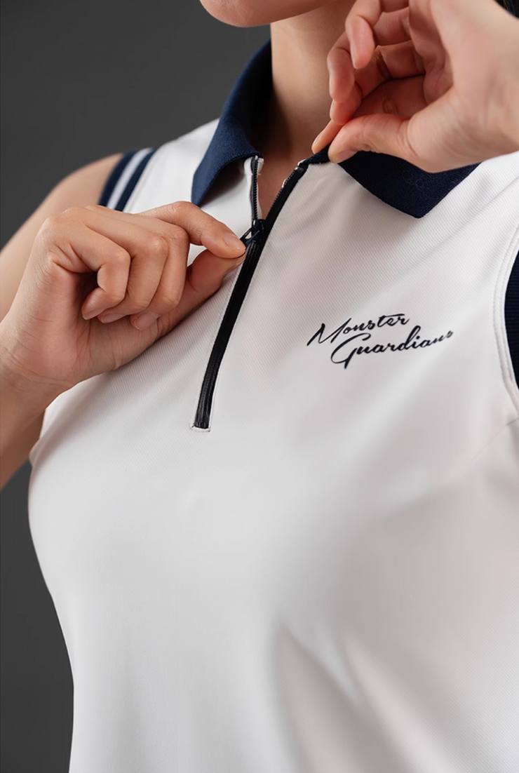 バイカラーポロスポーツドレス