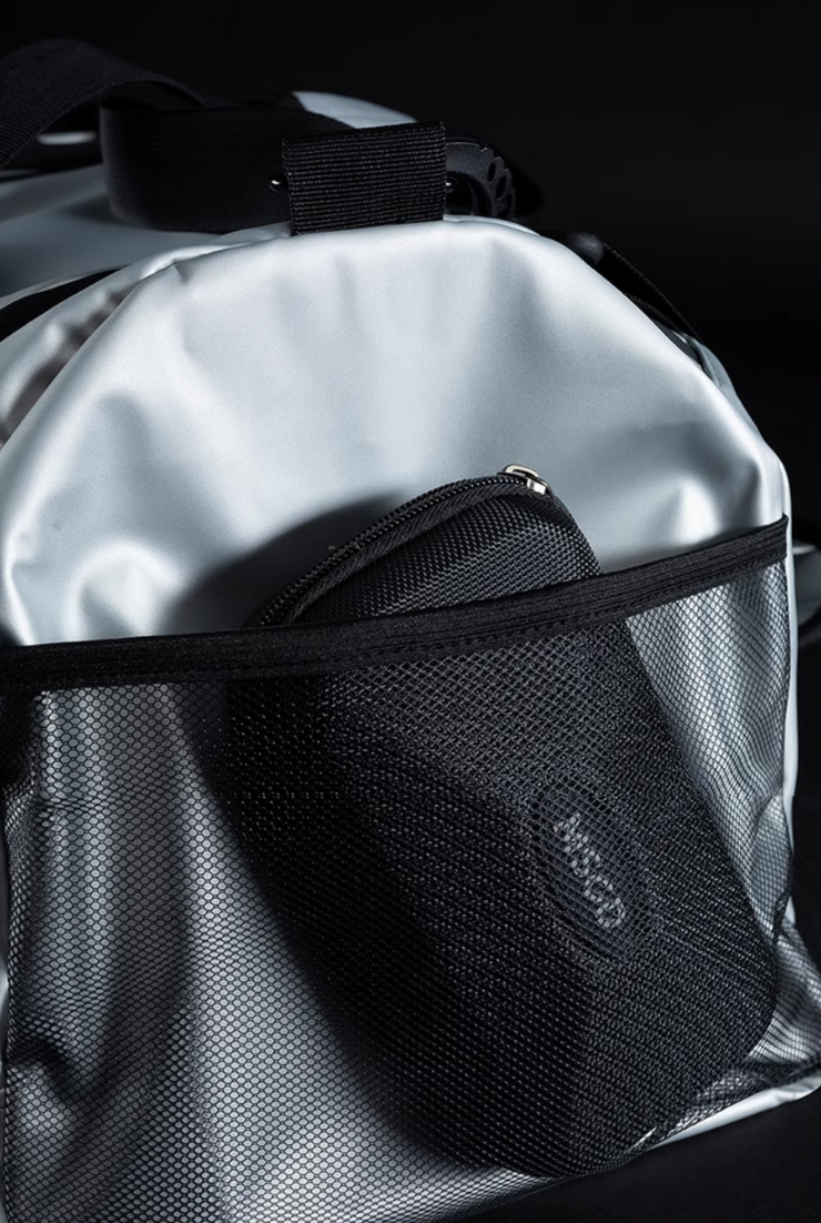 Water-repellent training bag, 26L, silver