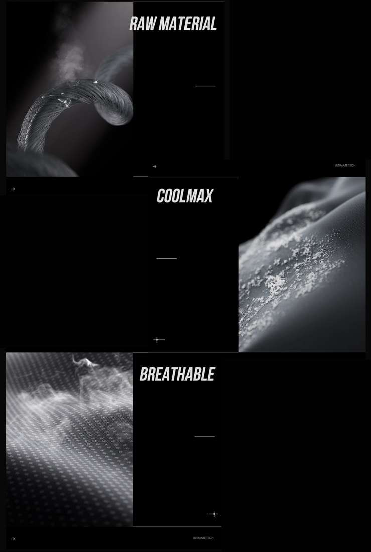 クールブリードトレーニングジップTシャツ