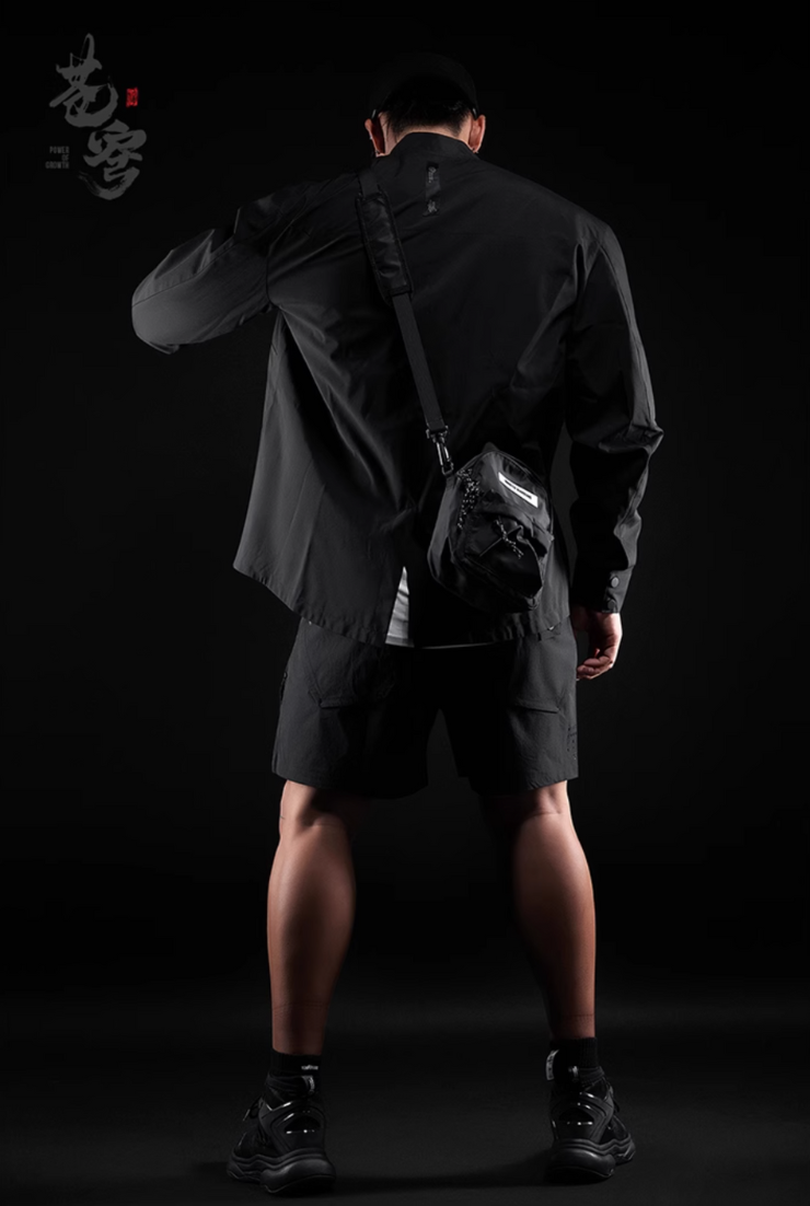 Cross front waterproof sports jacket