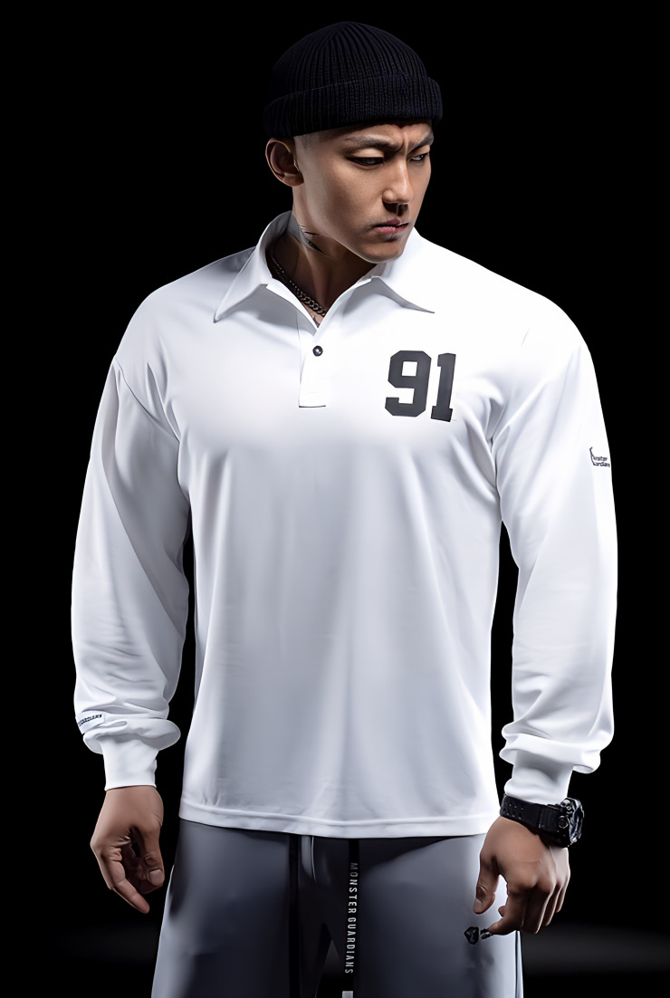 ドリブルフィット 長袖カジュアルポロシャツ