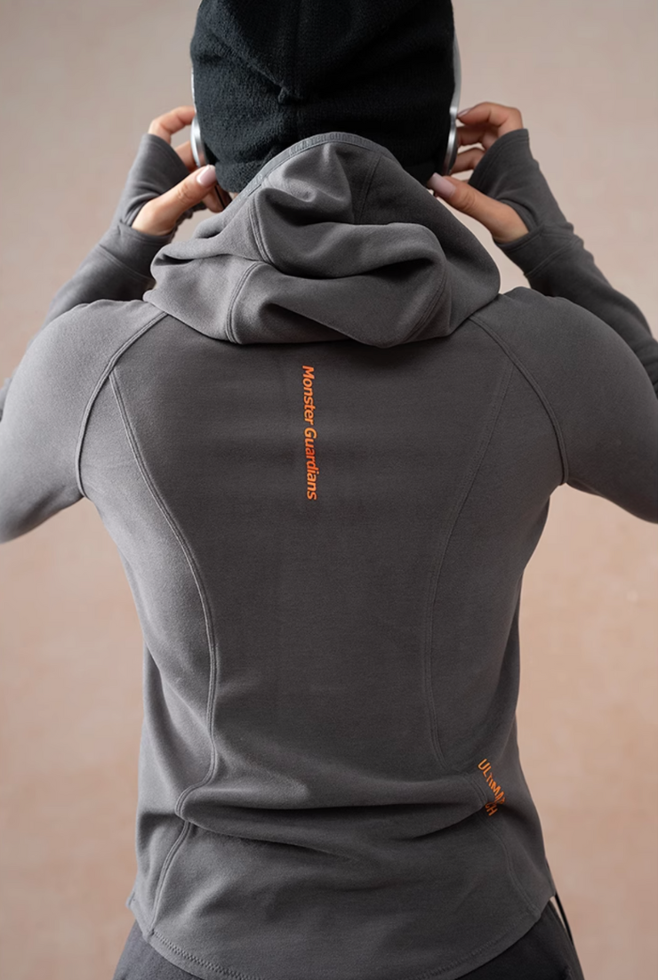 Velvet Touch High Elasticity Hoodie Sports Top