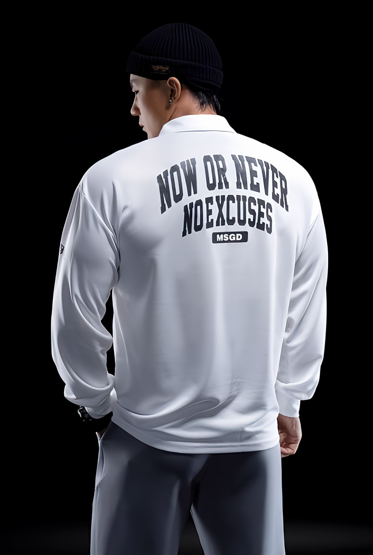 ドリブルフィット 長袖カジュアルポロシャツ