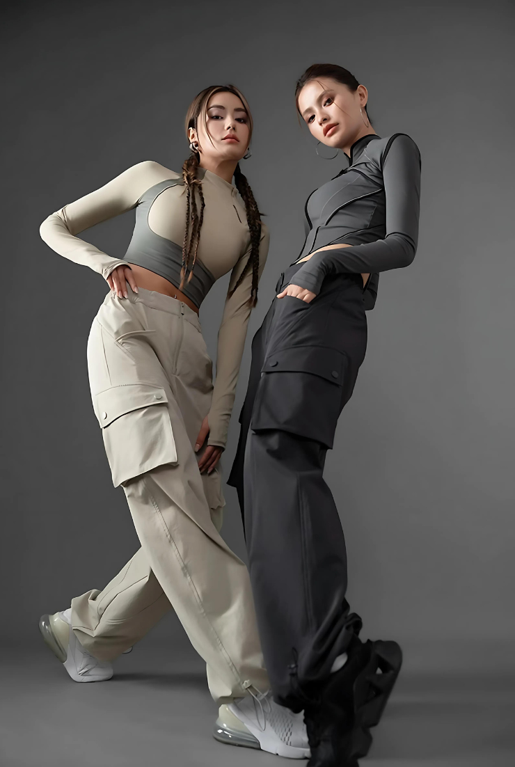 Loose fit three-proof cargo pants