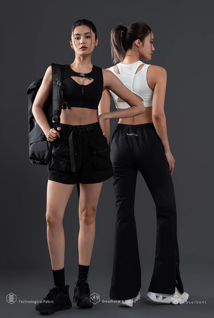 Cool Breeze Front Zip Sports Bra