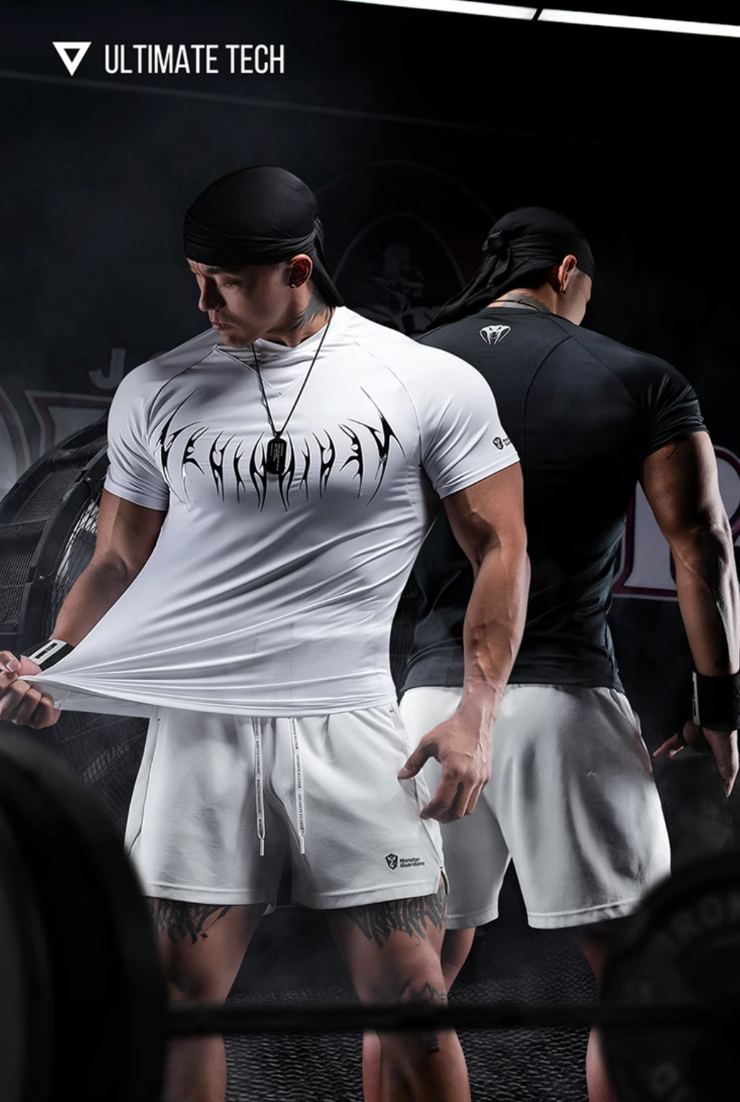 蛇影速乾コンプレッションTシャツ