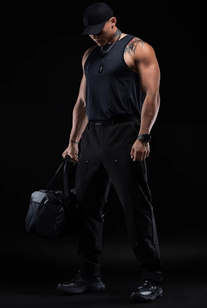 dark night casual straight sweatpants