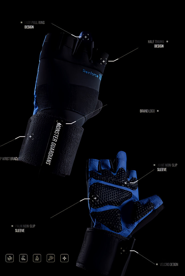 Grip Master Pressure Support Training Gloves
