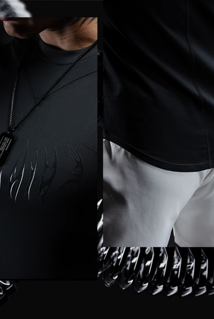 蛇影速乾コンプレッションTシャツ