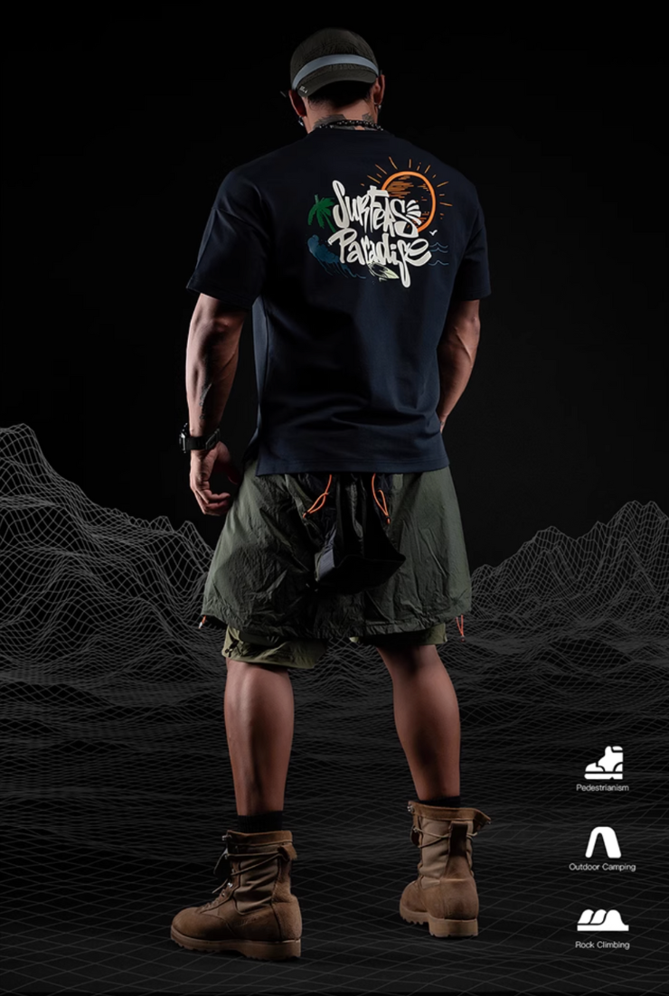 アウトドアグラフィックTシャツ