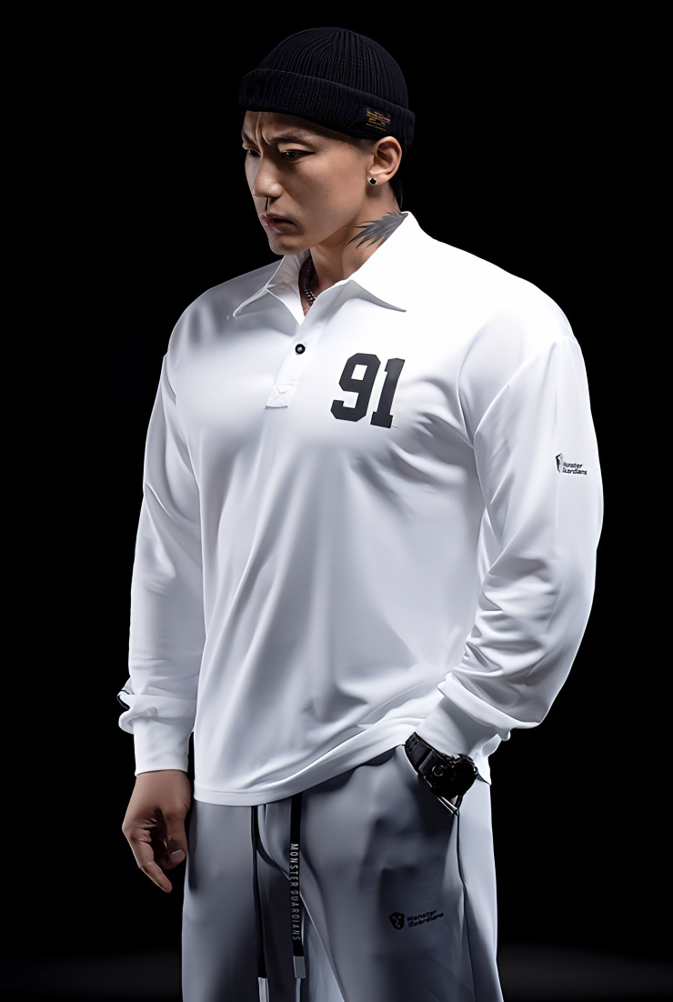 ドリブルフィット 長袖カジュアルポロシャツ