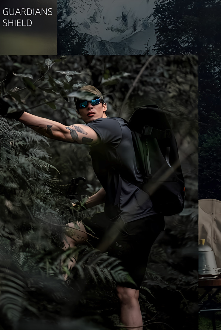 プロテクト アウトドアスポーツTシャツ