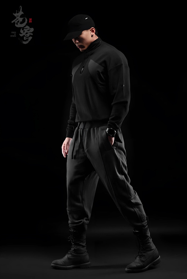 Loose fit high rise sports pants