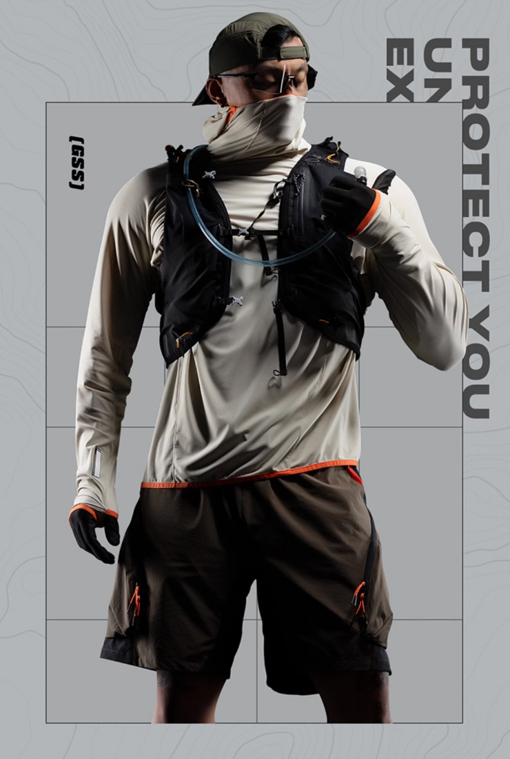 クールシールド UPF140+ ストレッチフーディー