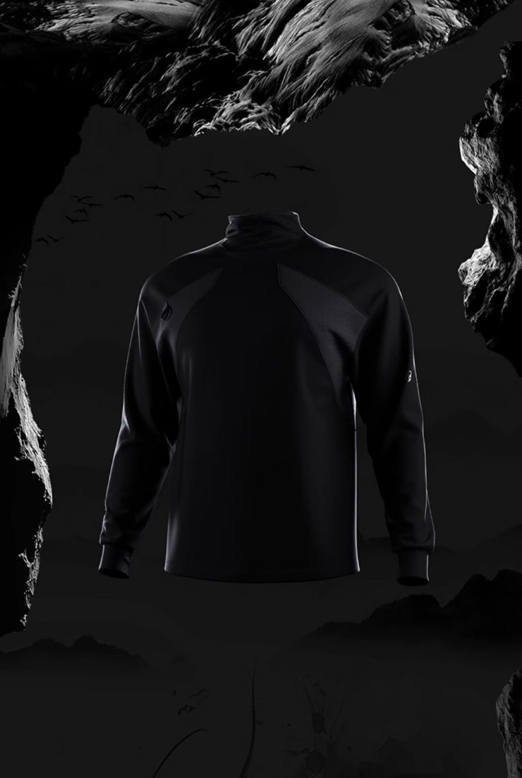 ブラックタートル 防風アスリートトップス