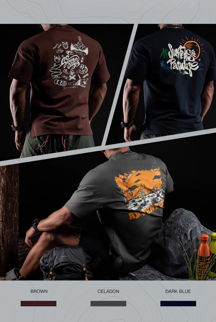 アウトドアグラフィックTシャツ