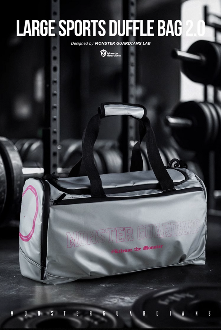 Water-repellent training bag, 26L, silver