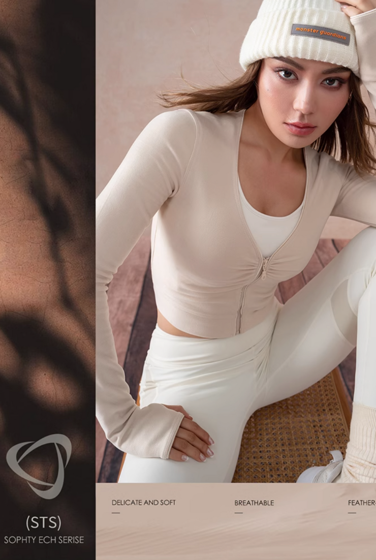 Motion Fit V-neck Short Cardigan