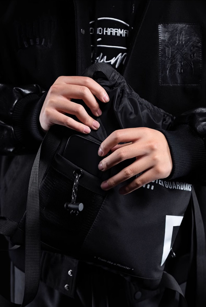 Sports water repellent large capacity drawstring bag