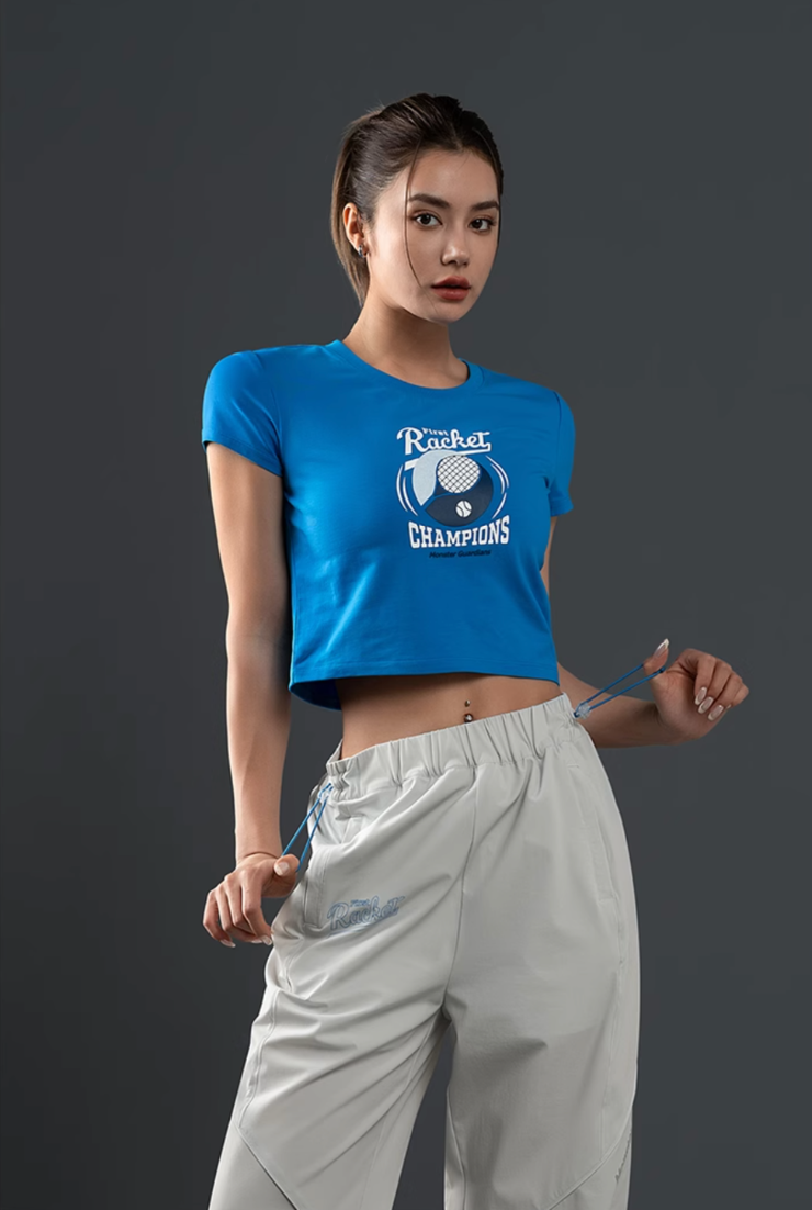 Casual Print Slim Short T-shirt