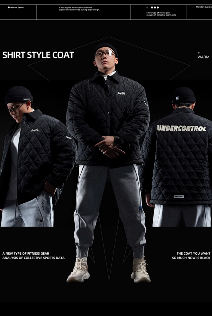 Light quilted cotton jacket