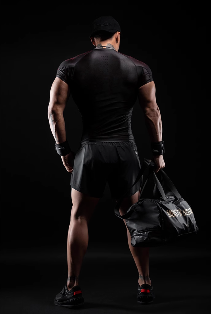 Reflective Black Training Shorts