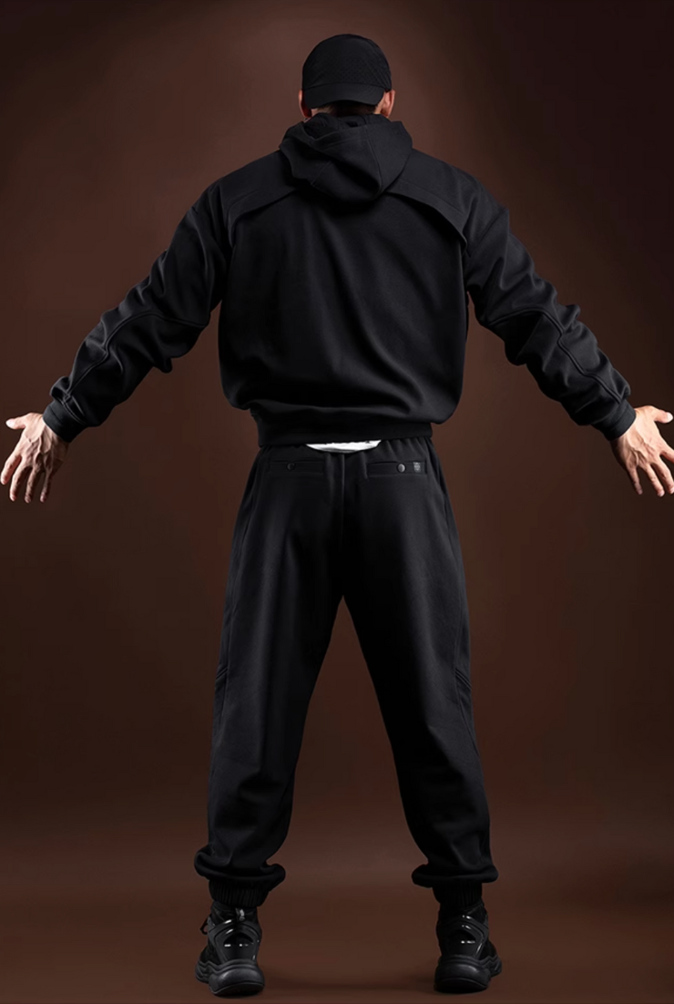 Heavy fleece sports hoodie