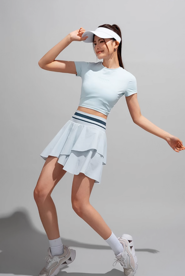 アイスシェード アシンメトリー テニスワンピース(UPF150+)