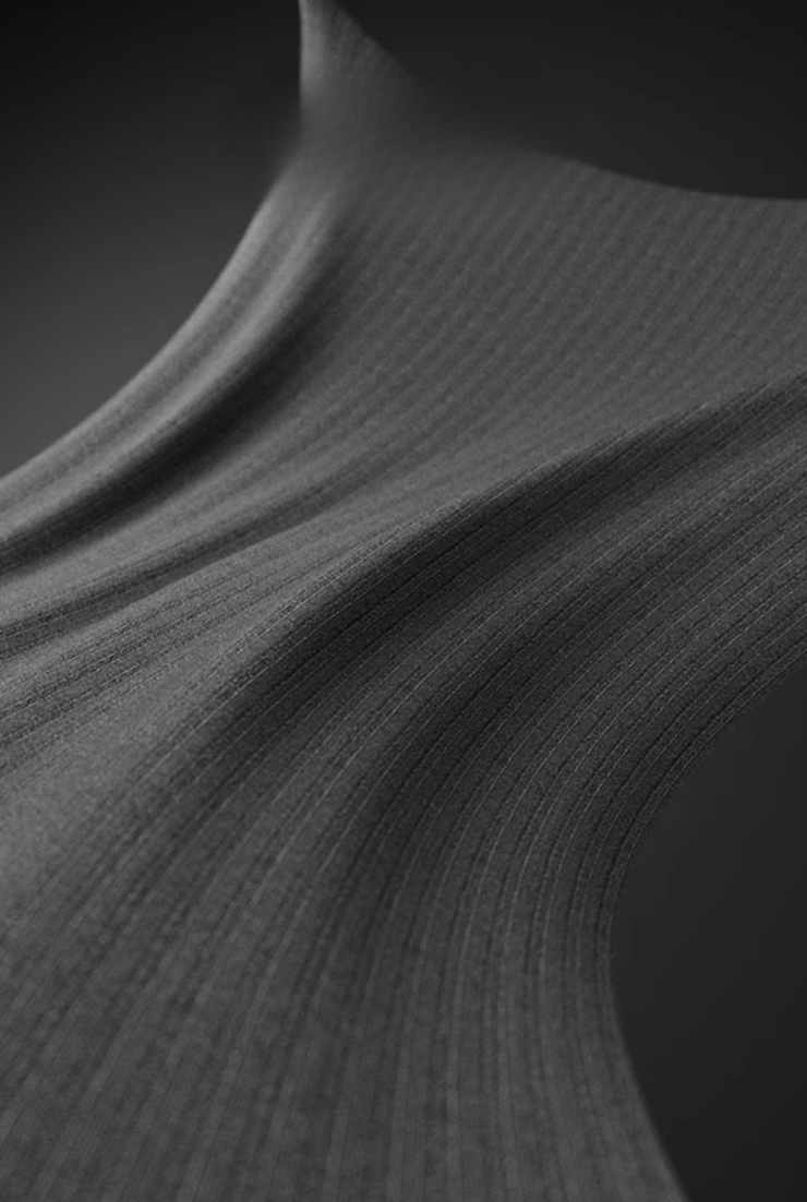 アシンメトリー ブラパッド付きタンクトップ