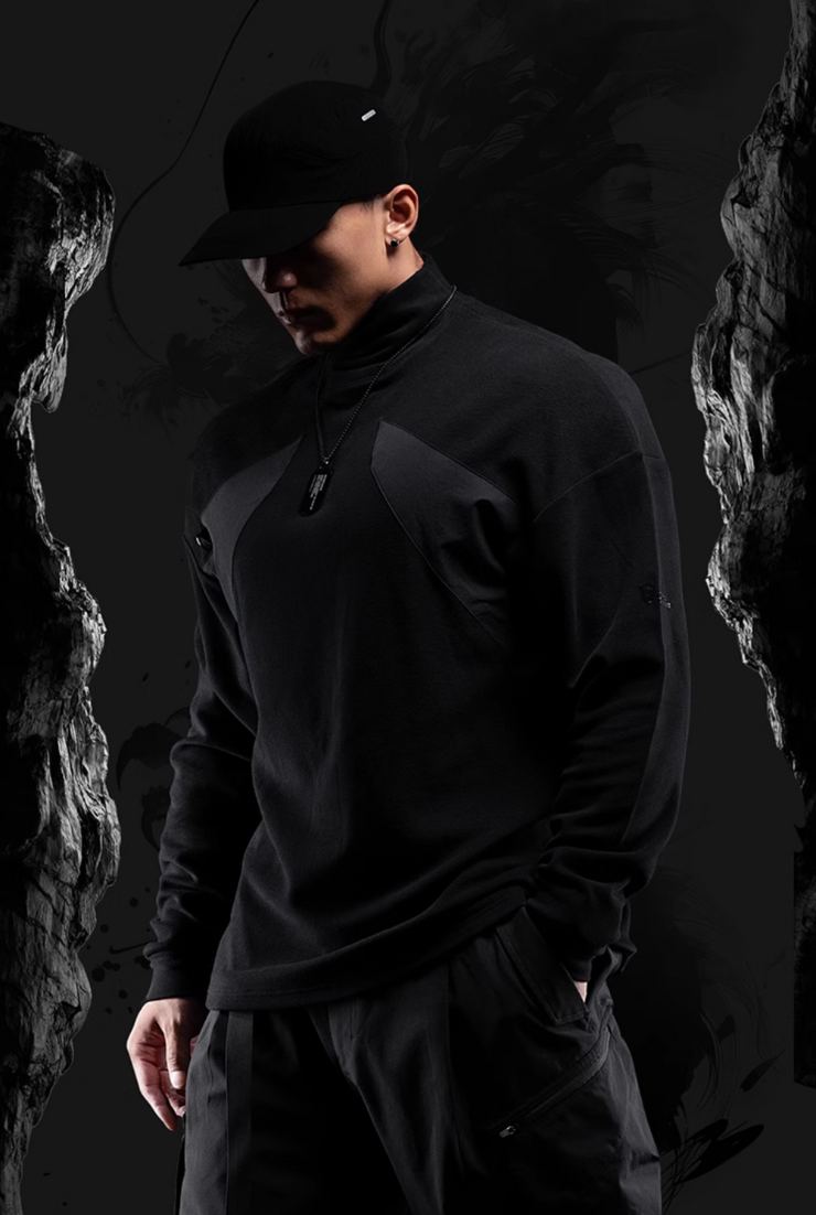 ブラックタートル 防風アスリートトップス