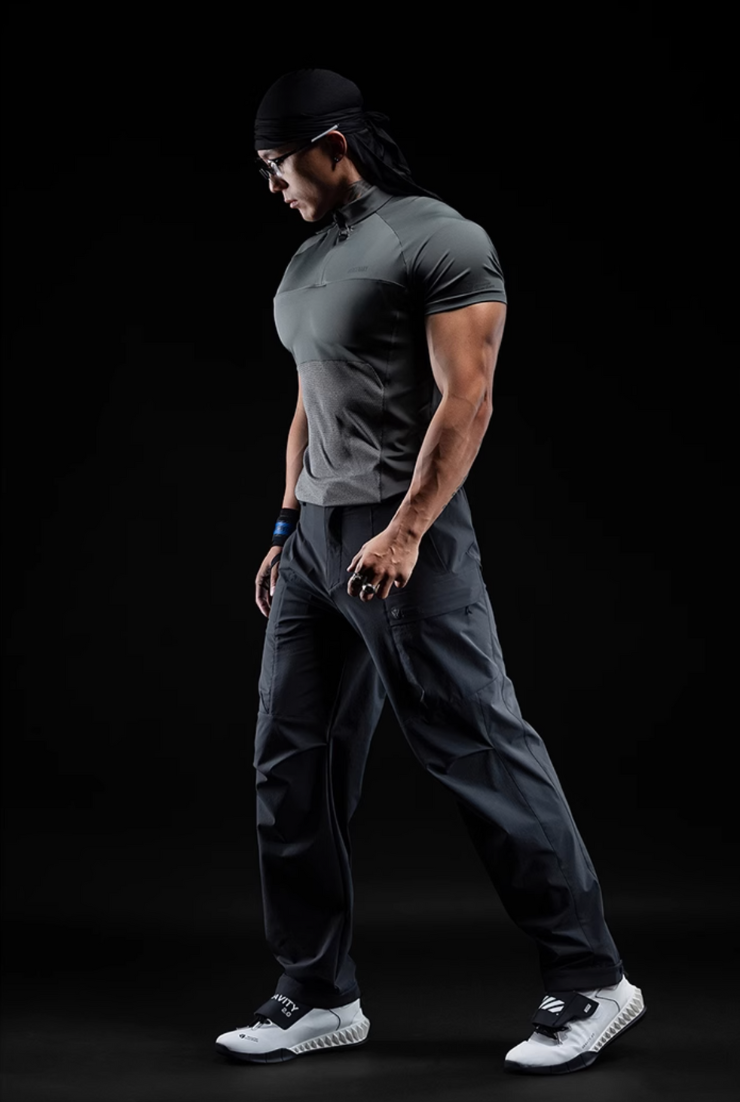 クールブリードトレーニングジップTシャツ