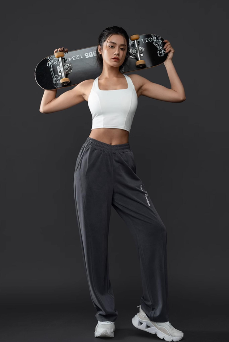 Moisture-wicking sports bra