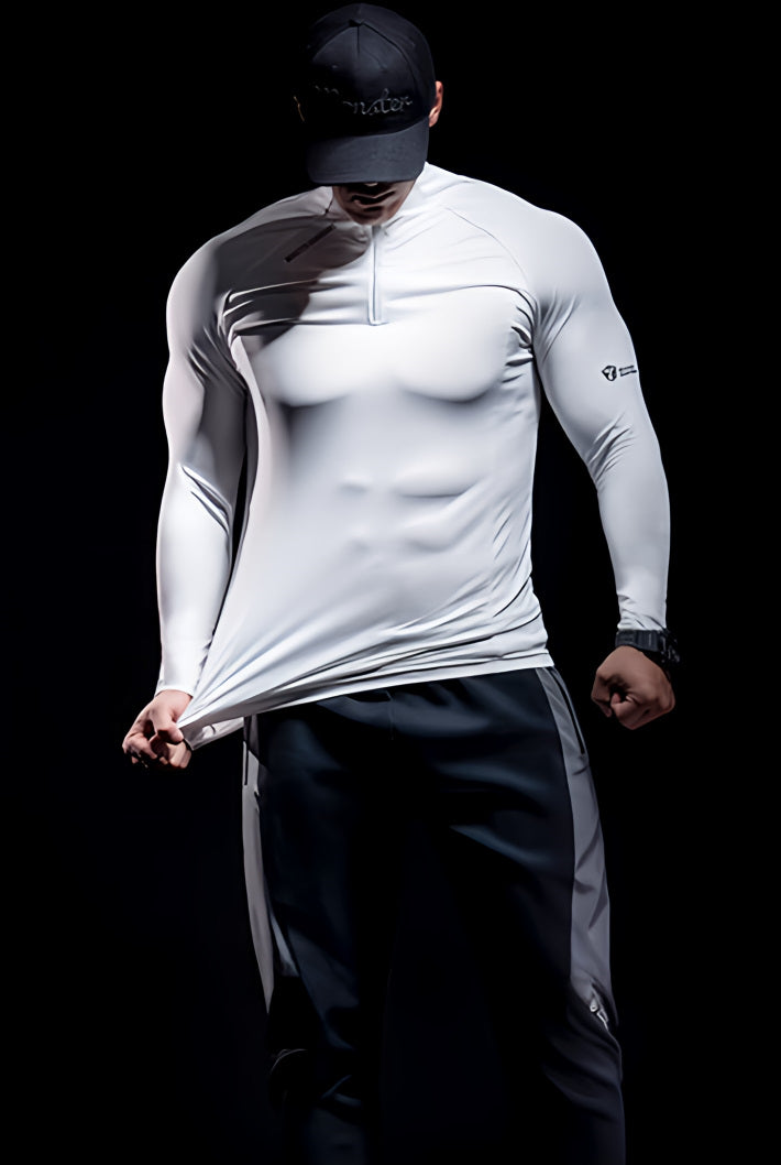 Slim Fitness Sports Tight Training Long T-shirt
