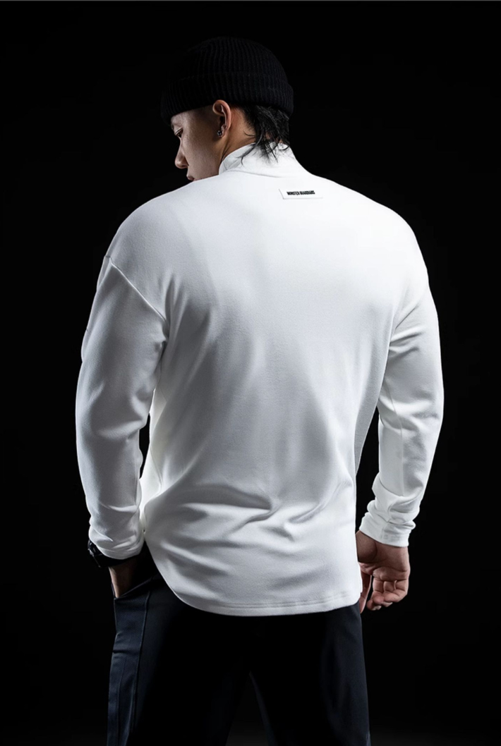 Half Turtle Velvet Warm Loose Sports Sweatshirt